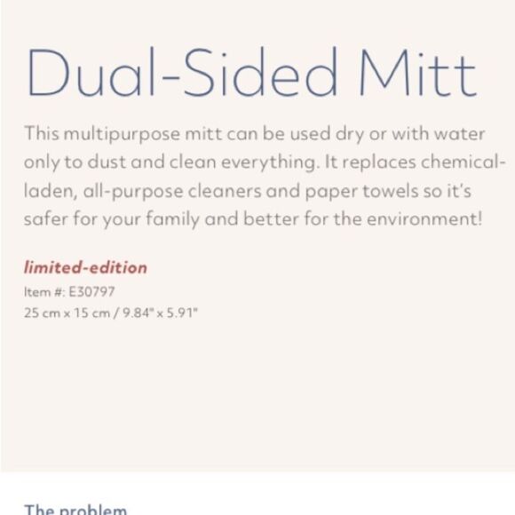 Norwex Dual Sided Enviro and Dusting Mitt NWT - Picture 4 of 7